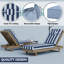 Coussins de chaise longue d'extérieur 72 po x 21 po x 4 po en oléfine (ensemble de 2)-2038141289-2038141295