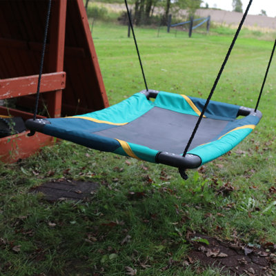 M&M Sales Enterprise Fabric Swing Seat with Swing and Chains