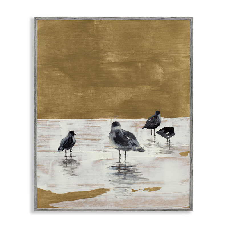 «Sea Seagull Silhouettes Art» par Lanie Loreth, Estampe numérique Farmhouse, H 30 po x l 24 po