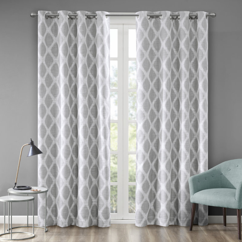 Panneau de rideau simple occultant Blakesly, Gris, L 50 po x L 84 po