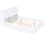 Full Size Platform Bed With Shelf Storage And Twin Trundle In White - Build For A Comfortable Bedroom Layout Pull Out Shelves Trundle, Solid Wood Functional