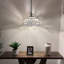 Luminaire suspendu Gleniff Tiffany en verre coloré avec ampoules DEL incluses: l 16 po x P 16 po x H 75 po-522883433