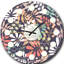 Rétro motif botanique II - horloge murale moderne Mid-Century-40745490