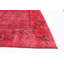 Tapis rouge foncé à transition de couleur 5 pi 7 po x 9 pi 2 po