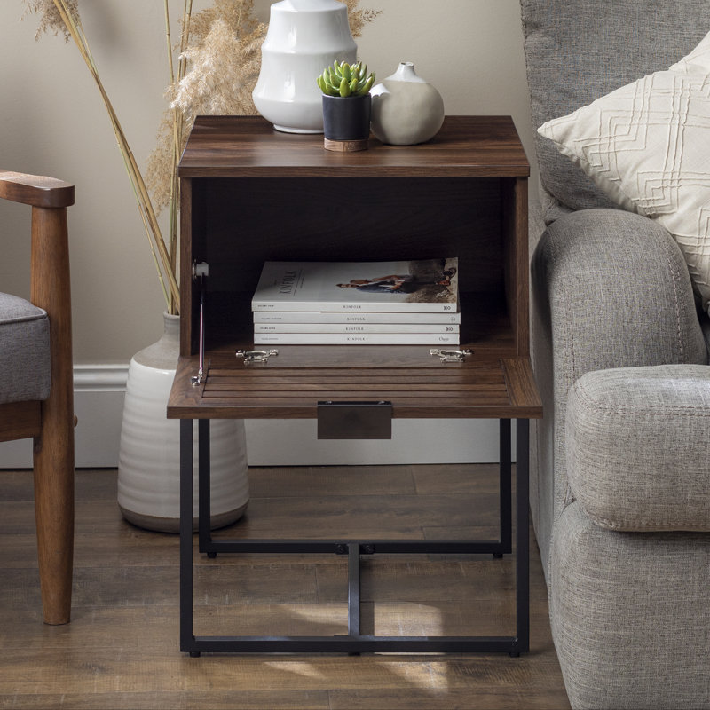 Ignaat 18'' W Nightstand, Dark Walnut