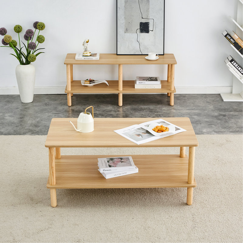 Ensemble de table basse et de télévision, Bois robuste