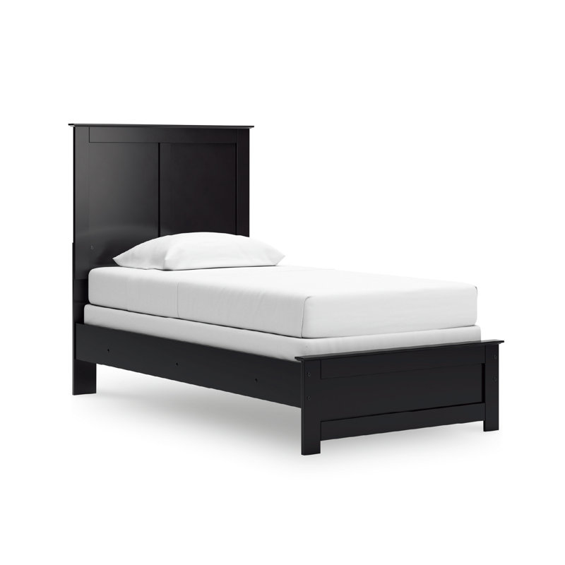 Maribel Twin Panel Bed, Twin, Black