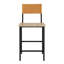 Tabouret de comptoir, finition noire
