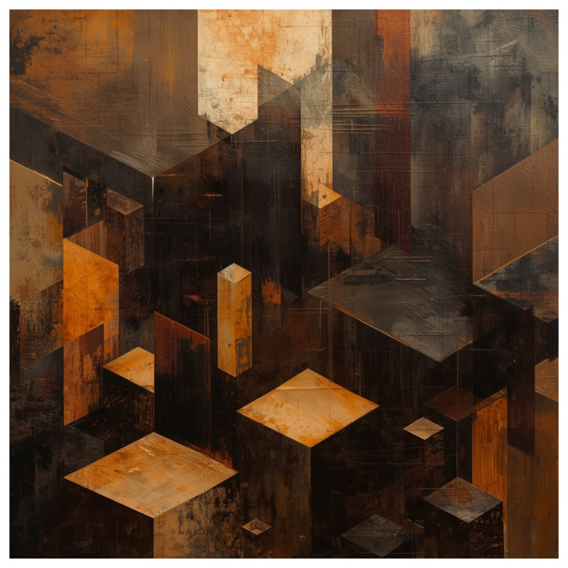 Abstract Geometric Shapes Blankets, 50in W x 60in H