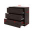 Lit mezzanine avec tiroirs et tablette-254219464