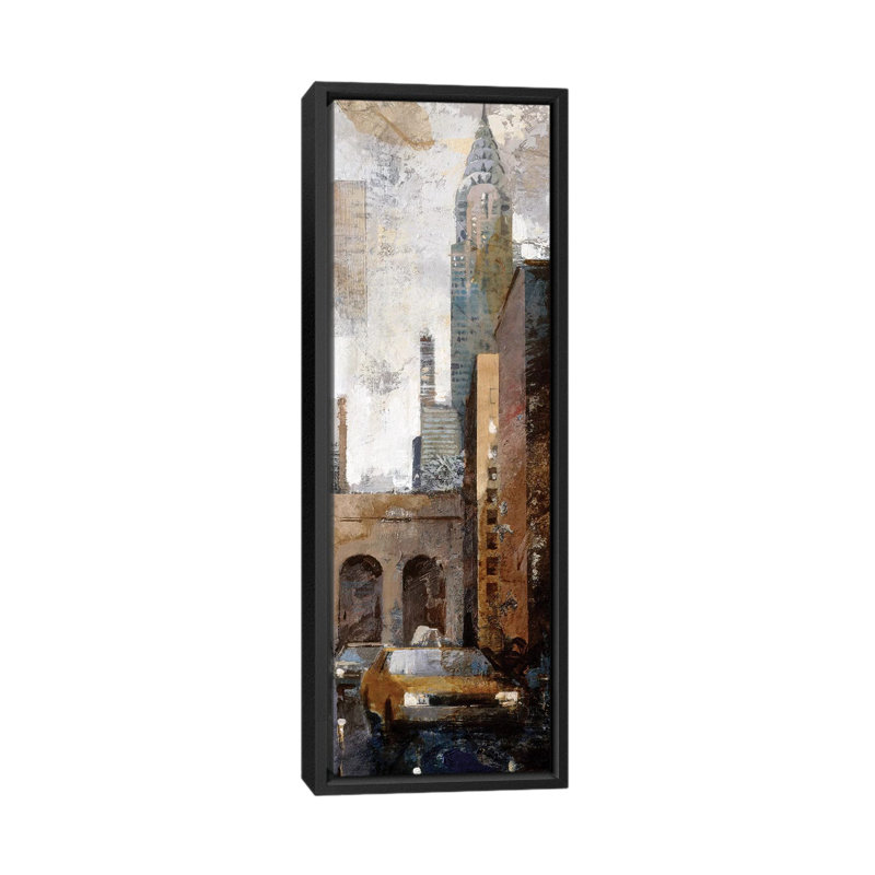 « skyscraper ii-chrysler build », reproduction d’impression sur toile tendue, H 48 po x l 16 po x P 1,5 po