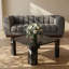 Table basse Abe en marbre véritable noir-370637123