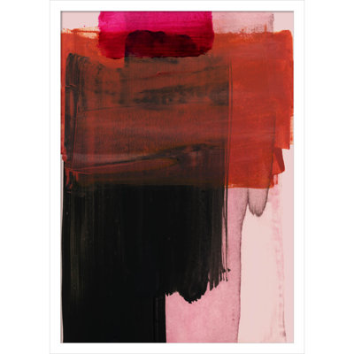 «Rydell Abstract Paint XXI» par Iris Lehnhardt, reproduction d'art encadrée sur bois