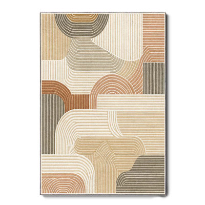 Tapis crème en chenille Bohem