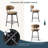 Bayville 27" Faux Shearling Fabric Upholstered Swivel Counter Stool (Set Of 2)-115184303
