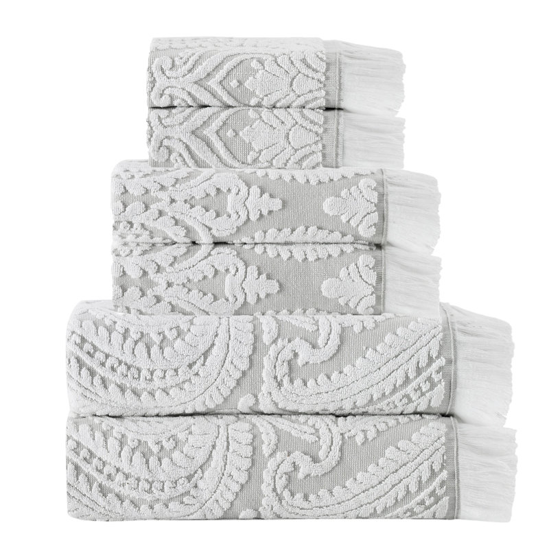 Ensemble de 6 serviettes en coton Devon, Beige
