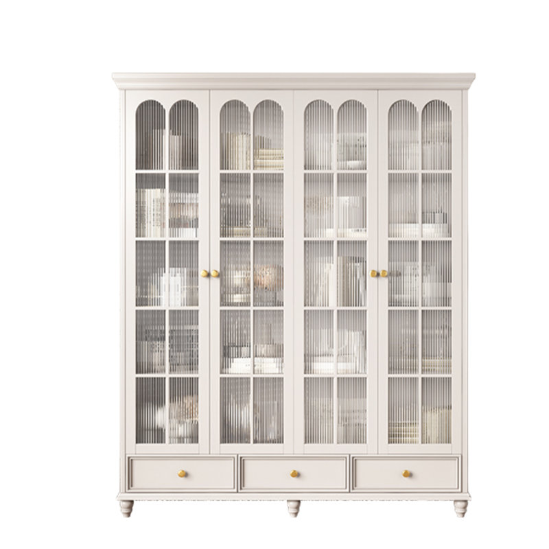 Modern minimalist style bookcase, White