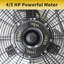 Ventilateur tambour 2 vitesses en jaune avec puissant moteur de 4/5 CV, ventilateur commercial ou industriel