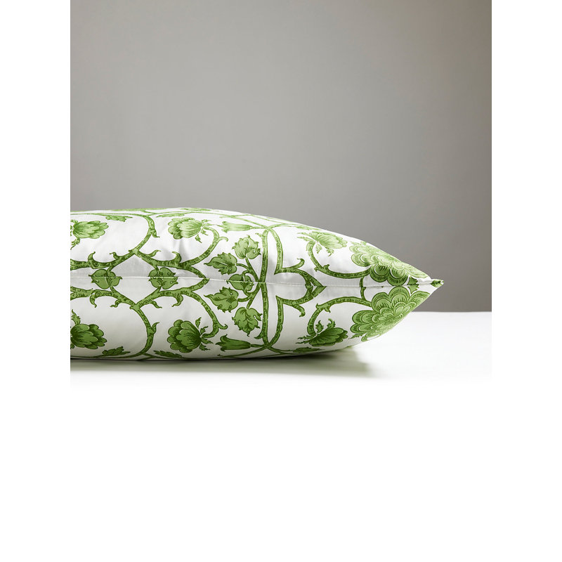 Ornamental Gate Silk Square Pillow Cover & Insert, Fern