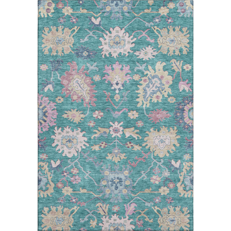 Tapis Gurubaksh AMF1154 de qualité supérieure lavable à la machine, Rectangle 2 pi 6 po x 3 pi 10 po