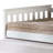 Slatted Armrest Twin Daybed With Roll-Out Bed