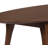 Clemintine Elle Decor Mid-Century Modern Oval Coffee Table with Brass Accents-35401495