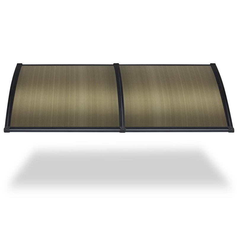 Toile pour auvent pour fenêtre, H 10,2 po x l 79 po x P 38,6 po, Noir