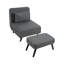 Canapé-lit pliable avec repose-pieds-126949287