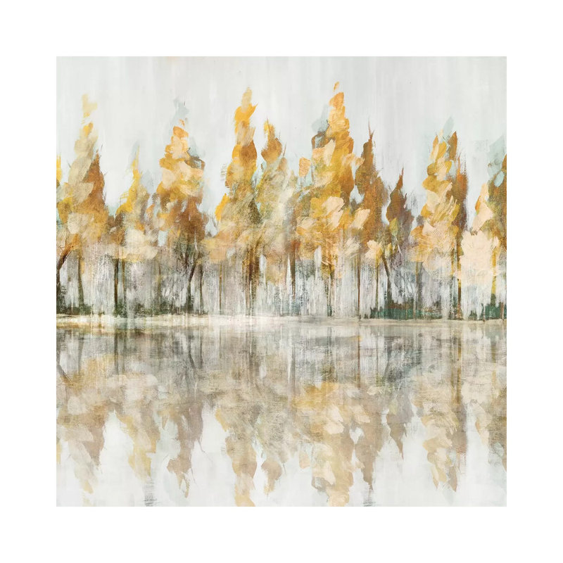 Across The Narrow Lake by Isabelle Z - Print on Canvas, Wrapped Canvas, 66.04 cm H x 66.04 cm W x 1.91 cm D
