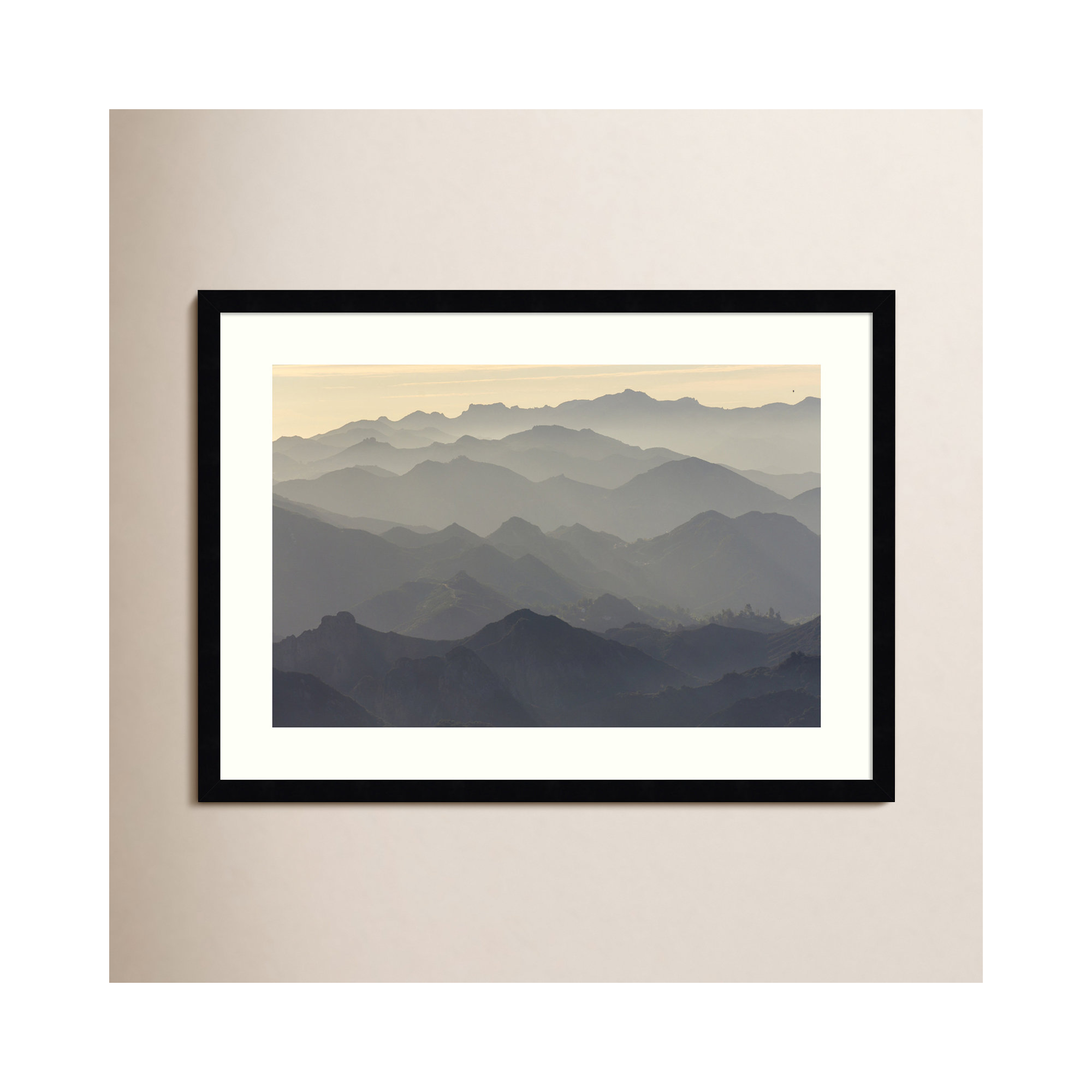 Santa Monica Mountains by Rob Sheppard Danita Delimont, 19" H x 25" W, Black