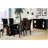Dining Side Chairs Set of 2 Dark Brown Faux Leather Upholstered Espresso Finish Hardwood Solid-1283330221-1283330223