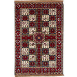 Hand Woven Cotton and Wool Oriental Area Rug