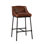 Upholstered Stool with Metal Frame
