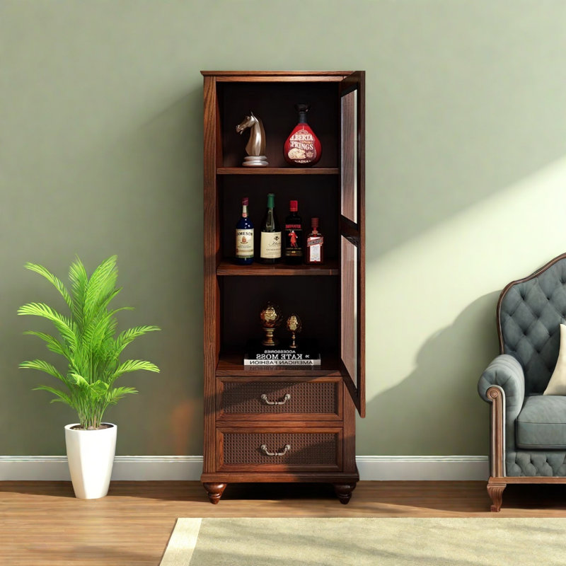 Alberts, Brown, (3 Shelves) 70.87"H x 24.8"W x 15.75"D