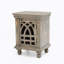 Table de chevet en bois gris antique