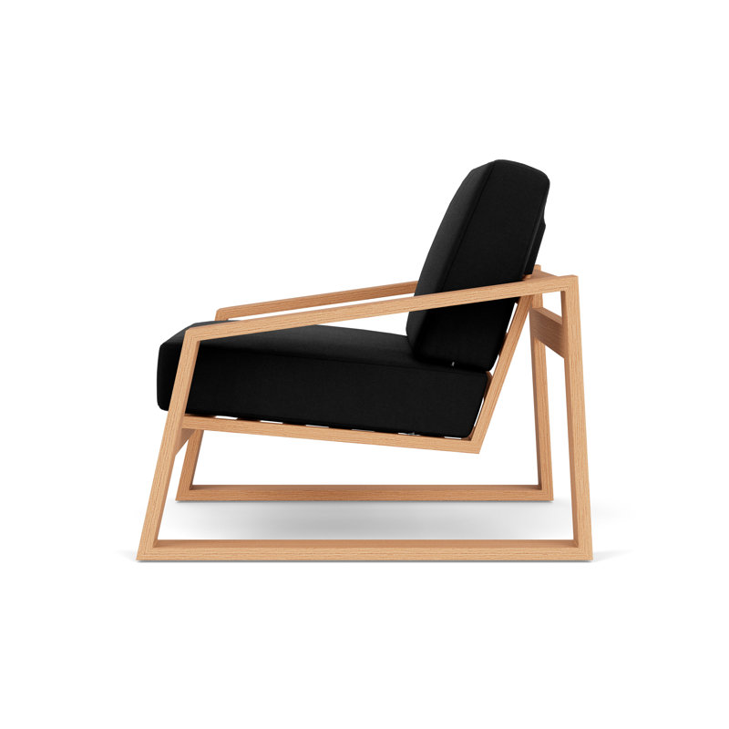 Outdoor Armchair, Canvas Black