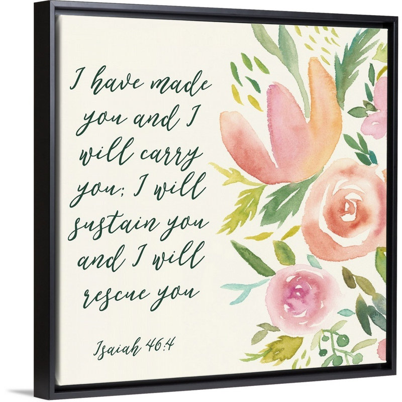 Grace On Grace I par Studio W - reproduction sur toile, Cadre noir, H 25,7 po x l 25,7 po x P 1,75 po