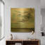 «Cloudy Days Don» par Carol Hallock, art mural en métal doré, 24 po x 24 po-1629497497