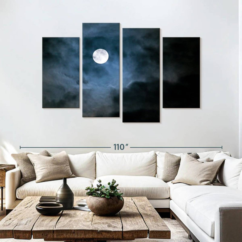 Oberle majestueux pleine lune, H 54 po x l 84 po