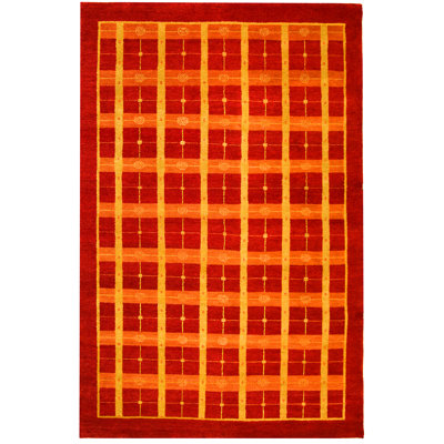 Tapis géométrique en laine Kuehl