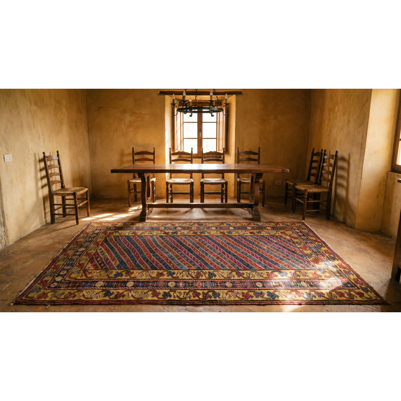 Tapis tribal à motif géométrique Karabagh