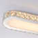 1 - Light 39.37" Rectangle Crystal LED Dimmable Flush Mount