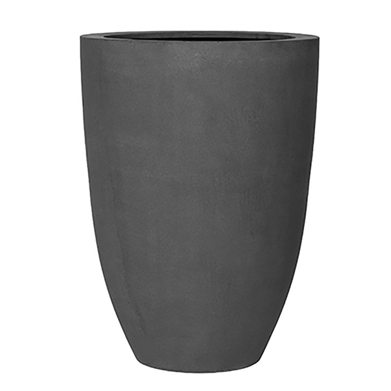 Pot à fleurs Elbe Fiberstone, H 28 po x l 20,5 po x P 20,5 po, Gris