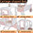 Princess Magical Crown Carriage-shaped Bed with Ladder-1712286103