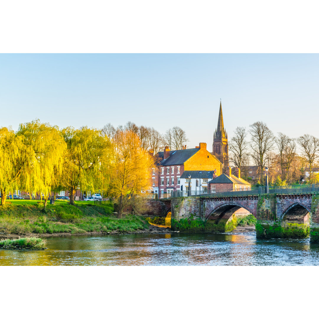 Alte Dee-Brücke in Chester - Kunstdrucke auf Leinwand