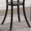 Ensemble de salle à manger 3 pièces: table de bar ronde 36 po et 2 chaises de pub cloutées en tissu gris-1243633902