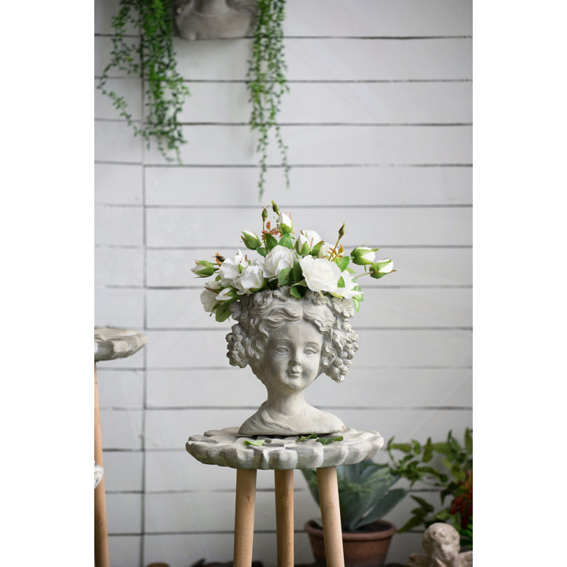 Pot de fleurs mural en ciment pour l'intérieur et l'extérieur, 8 po x 4 po x 9 po