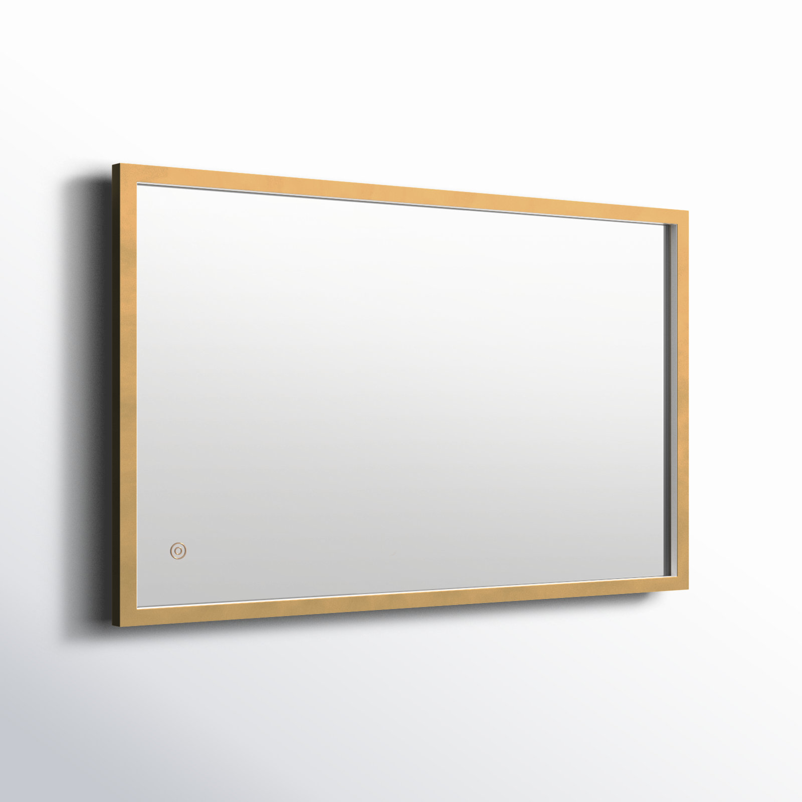 Piche Aluminum Mirror, Brass, 18" x 30"