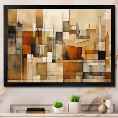 Modernist Expressions IV Framed On Canvas Print