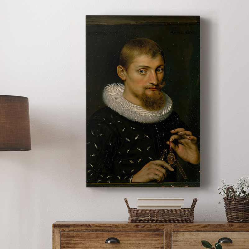 Portrait d'un jeune érudit - galerie tendue sur toile par Peter Paul Rubens, 8 x 12